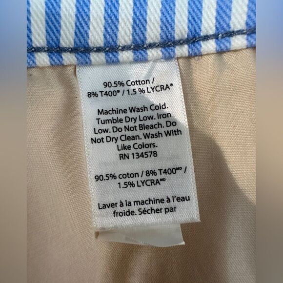 Vineyard Vines White Denim Skirt Size 4 - Picture 8 of 11